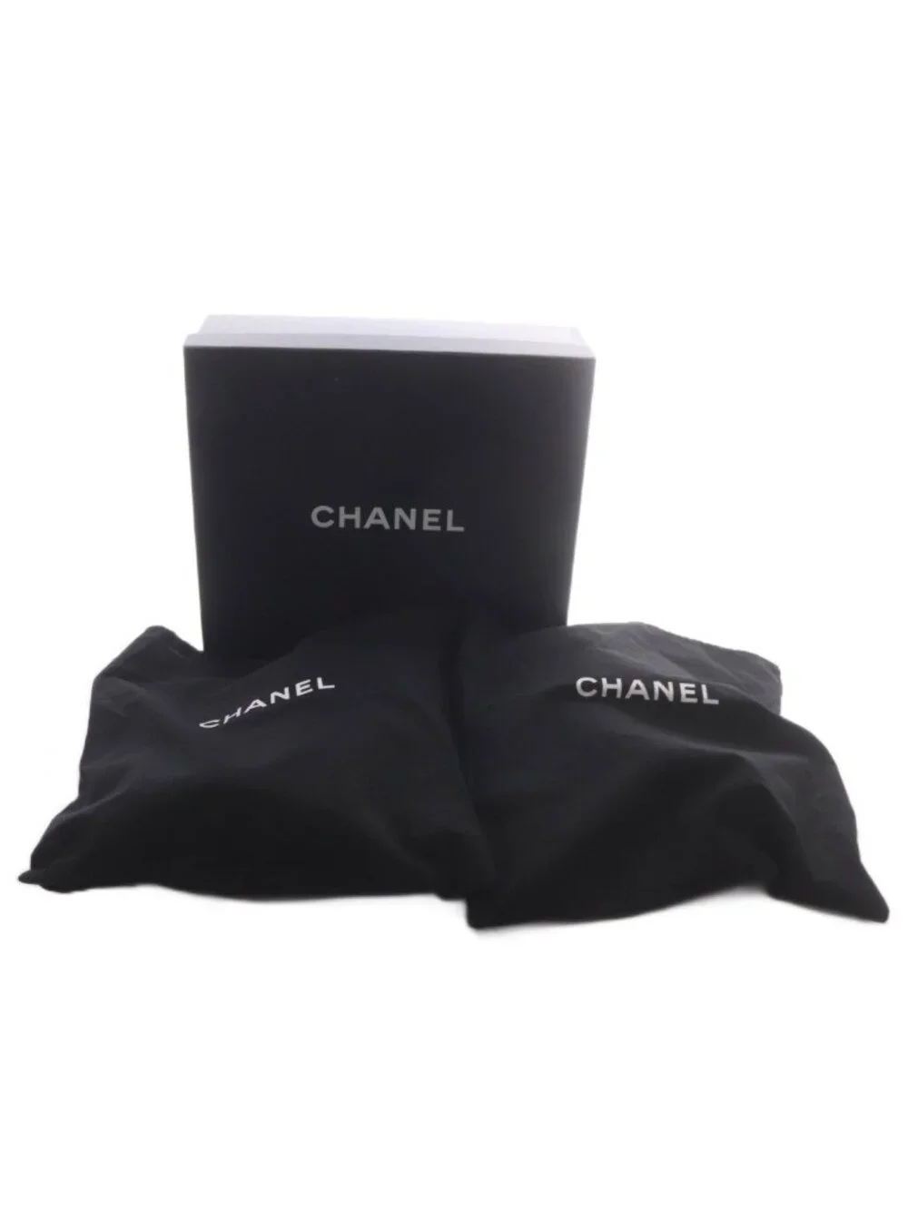 Chanel Quilted Boots Short High Heels Center Zip CC Logo Leather Black